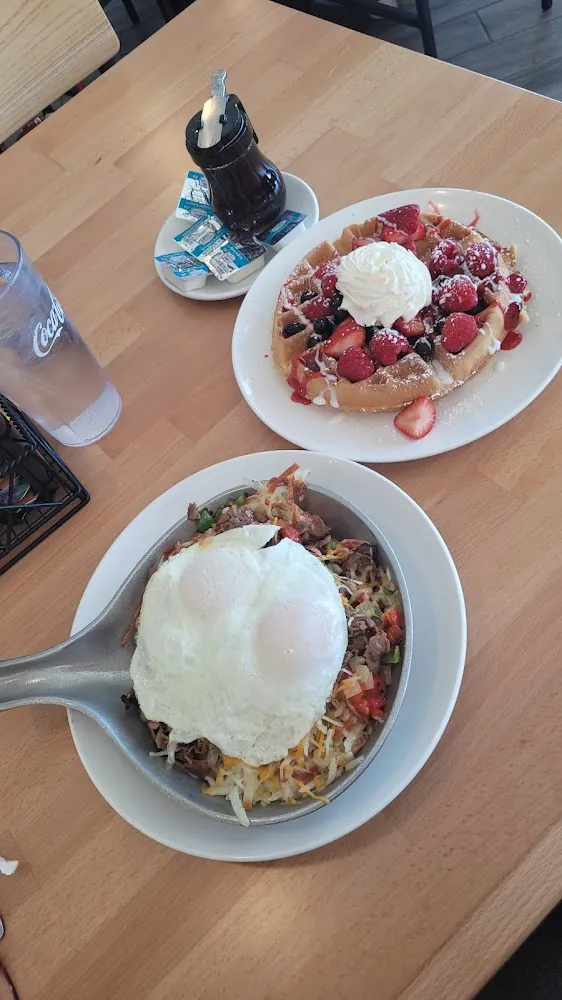 Philly Cheesesteak Skillet Fruit Waffle